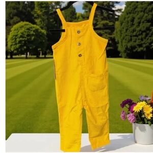 Yellow corduroy Kids Overalls by Levi’s. Size 3T. New in the package.